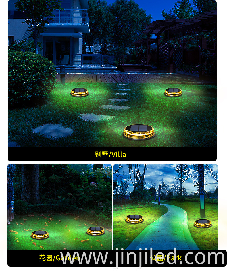 buried garden lights